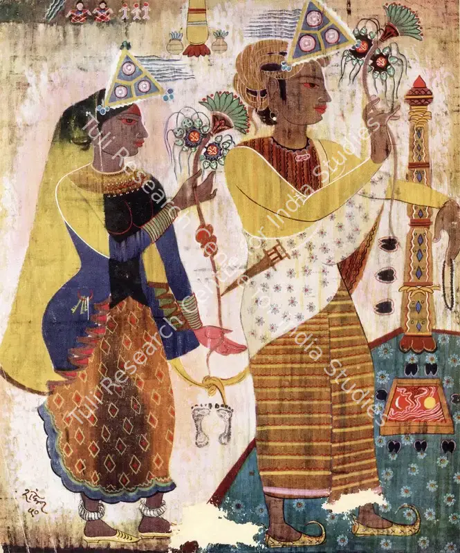 Palsikar, Shankar (Artist). Sinners Divine. 1950 | Marg, March 1954 | Painting | FineArts | 00674014