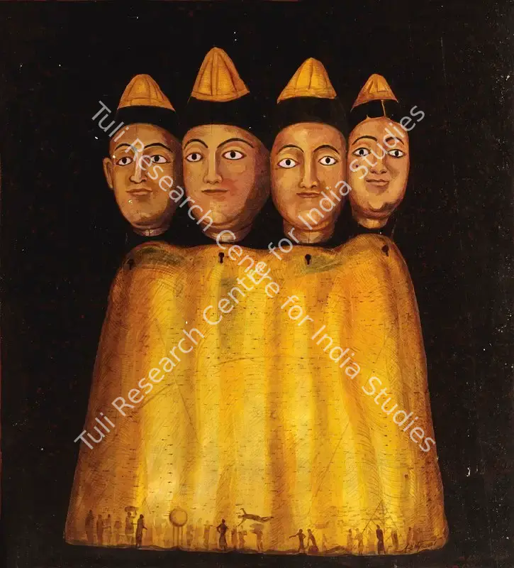 Basak, Aditya (Artist). Untitled. Oil on canvasboard, 2000 | Painting | FineArts | 00574595