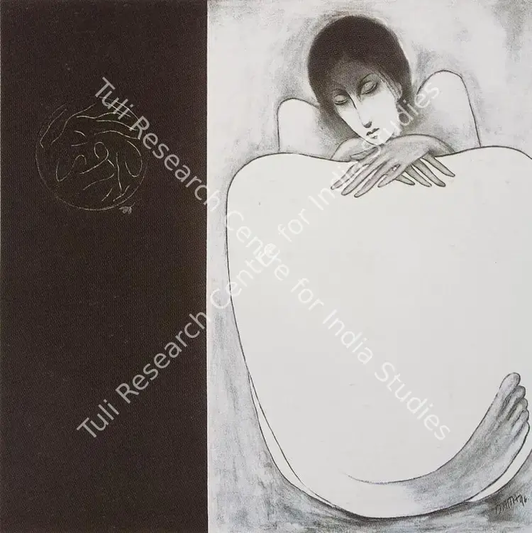 Bansode, Datta (Artist). Untitled. Mixed media on canvas, 1996 | Painting | FineArts | 00376141