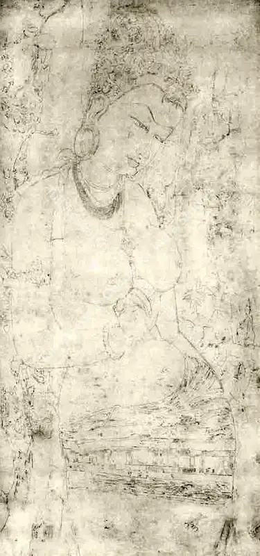Bose, Nandalal (Artist). After Ajanta. Pencil on paper, Early 1920s | Drawing | FineArts | 00645912