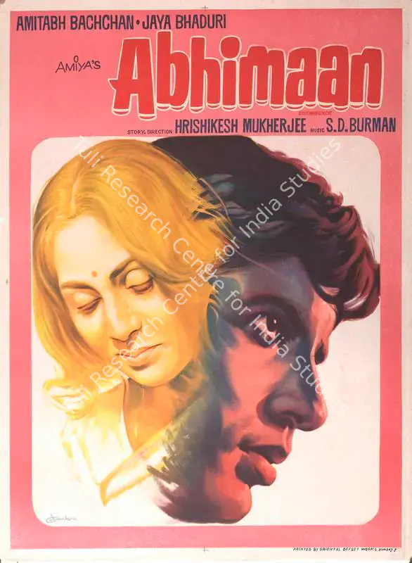 Kamat, Sushila (Producer), Abhimaan, 1973 | Full Sheet Poster | CinemaEducation | 00766522