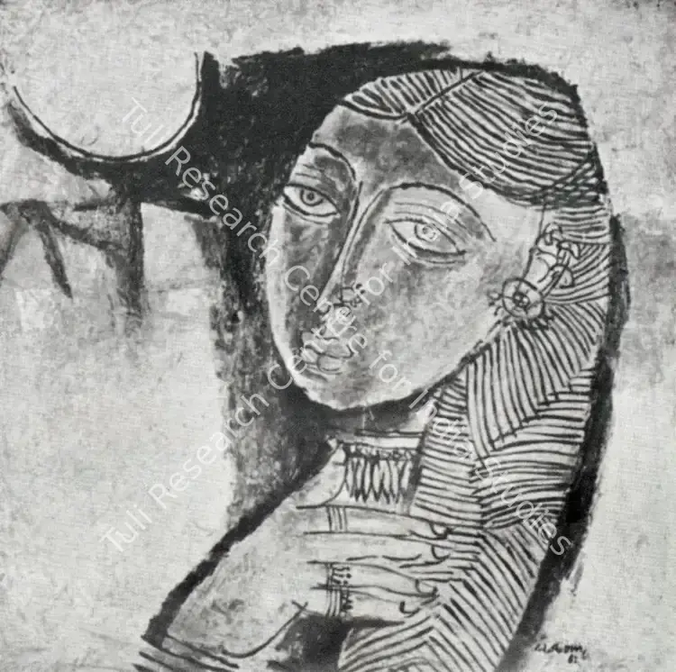 Doss, Anthony (Artist). Portrait. n.d. | Artrends, April 1963 | Painting | FineArts | 00551191