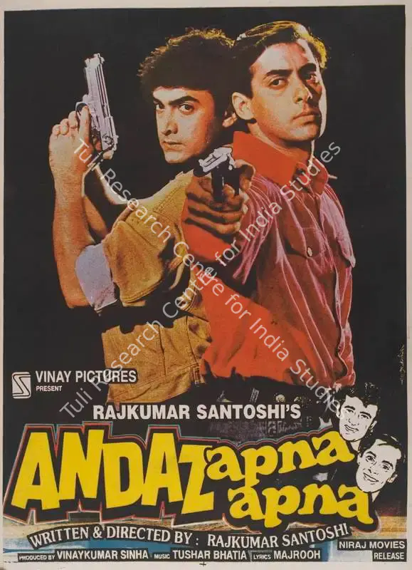 Sinha, Vinay Kumar (Producer), Andaz Apna Apna, 1994 | Full Sheet Poster | CinemaEducation | 00767950