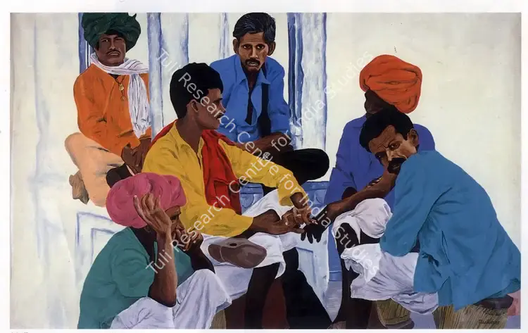Kapoor, Madhoor (Artist). Sidewalk. Oil on canvas, 1987 | Painting  | 00876807