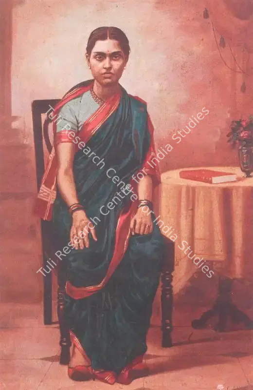 Adulkar, V.S. (Artist). Portrait of a Lady. Pastel on card, 1942 | Painting  | 00877818