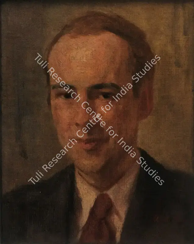 Bose, Atul (Artist). Portrait of a Man. Oil on canvas laid down on board, 1939 | Painting | FineArts | 00563127