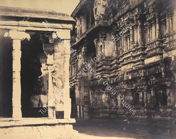 Tripe, Capt. Linnaeus (Photographer), The inner Facade of the gateway of the East Gopuram, 1858 | Antiquarian Photograph | Photography | 00116041
