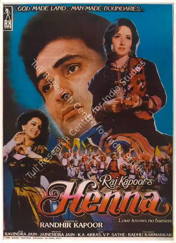 Kapoor, Randhir (Producer), Henna, 1991 | Full Sheet Poster | CinemaEducation | 00767650