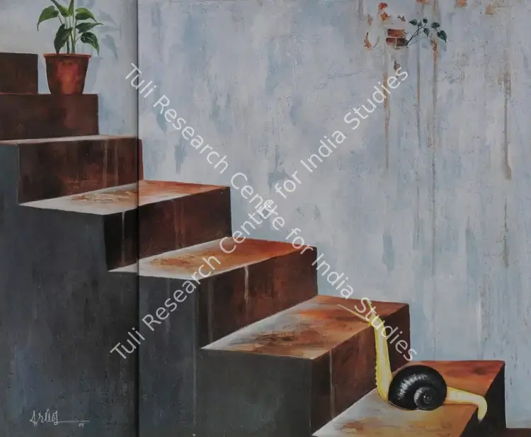 Sutar, Sudhanshu (Artist). Untitled. Acrylic on canvas, 2005 | Painting | FineArts | 00574753