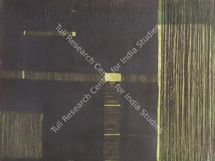 Nai, Manish Limbhachiya (Artist). Untitled (Black Piece). Oil on jute, n.d. | Painting | EconomicsArt | 00869125