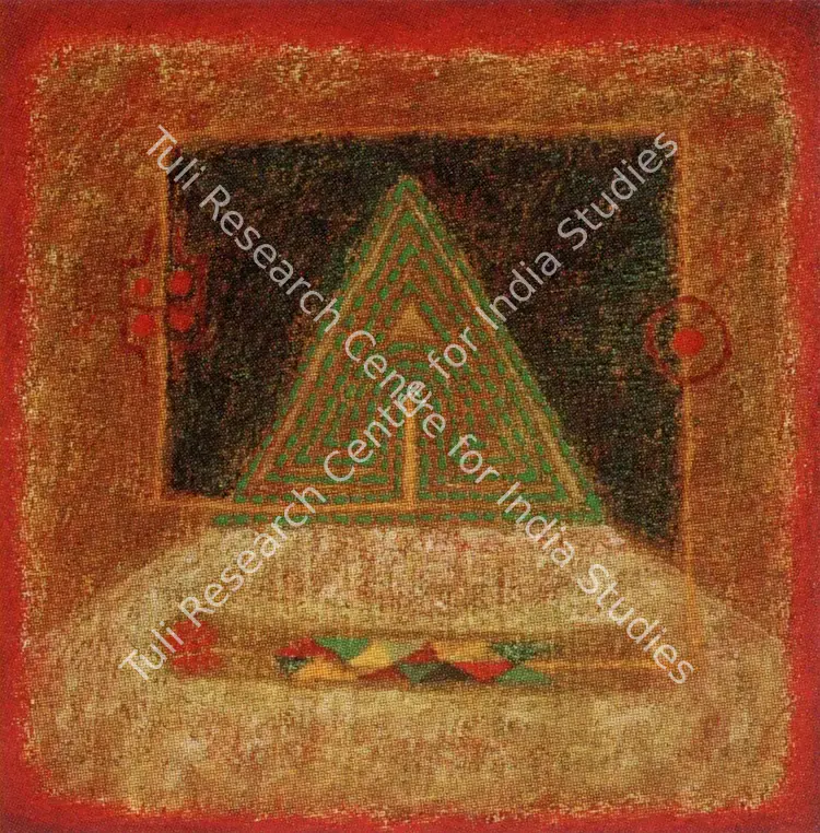 Panchal, Satish (Artist). Totem. Oil on canvas, 1974 | Painting | FineArts | 00373979