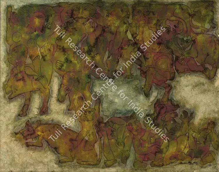 Venkatapathy, D. (Artist). The Stone Age. Watercolour on paper, n.d. | Painting | FineArts | 00561579