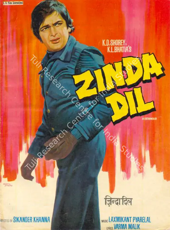 Bhatia, K.L. (Producer), Zinda Dil, 1975 | Song-Synopsis Booklet | CinemaEducation | 00781134