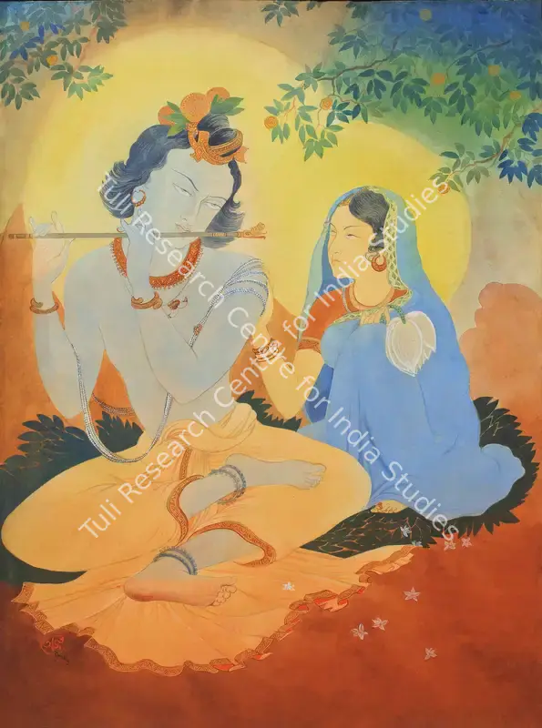 Haldar, A.K. (Artist). Untitled (Krishna). Gouache on paper, c.1940 | Painting | FineArts | 00645695