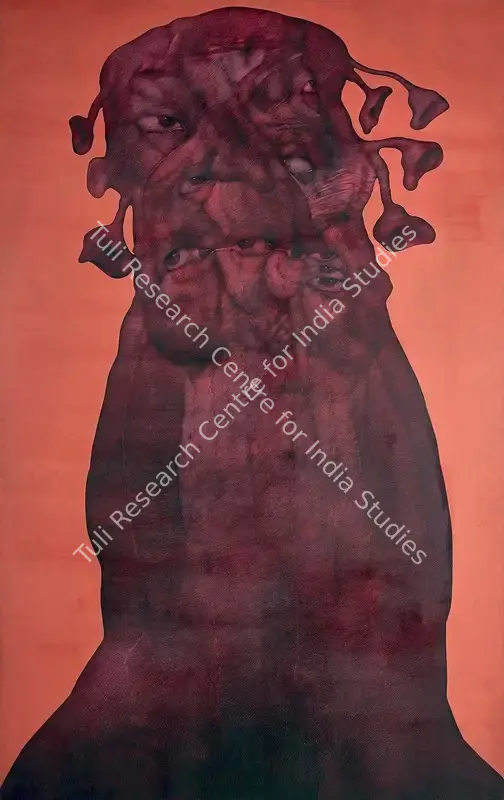 Chowdhury, Rahul (Artist). Burning Desire - Sound Illusion - 7. Oil on canvas, 2008 | Painting | FineArts | 00547299