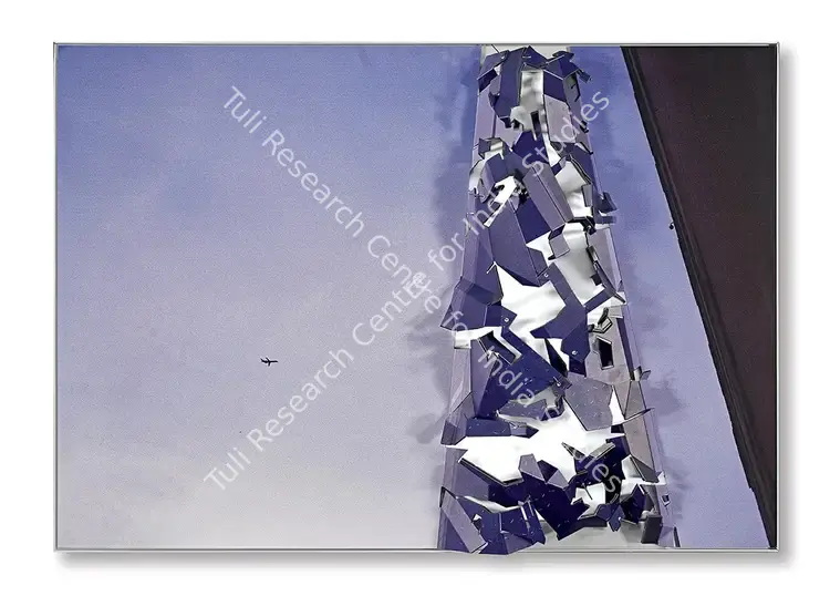 Waqif, Asim (Artist). Ground Zero : Truck Bomb At Northgate Hotel, Kabul (2016). UV print on aluminium composite panel, worked on with a CNC router, folded and mounted on a aluminium frame, 2017 | Sculpture | FineArts | 00419036