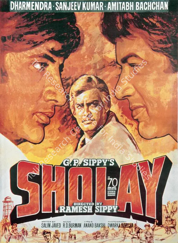 Sippy, G.P. (Producer), Sholay, 1975 | Full Sheet Poster | CinemaEducation | 00766726