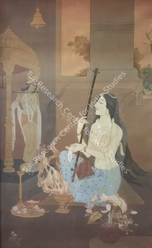 Das, Mrinal K. (Artist). Mira. Mixed media on paper, 1979 | Painting | EconomicsArt | 00872265