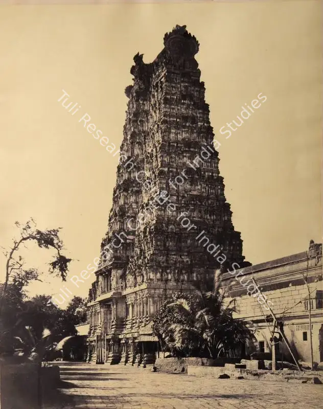 Tripe, Capt. Linnaeus (Photographer), The Western Gopuram, Madura, 1858 | Antiquarian Photograph | Photography | 00116033