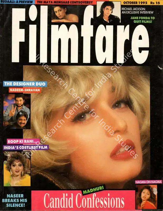 Ahmed, Rauf (Editor). Filmfare. 41(10). Bombay: Pradeep Guha, c/o The Times of India, 01 October 1992 | Magazine | CinemaEducation | 00794099