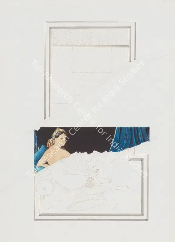 Ahmed, Waseem (Artist). Untitled (Woman). Watercolour and pen on paper, framed, 2011 | Painting | EconomicsArt | 00871223