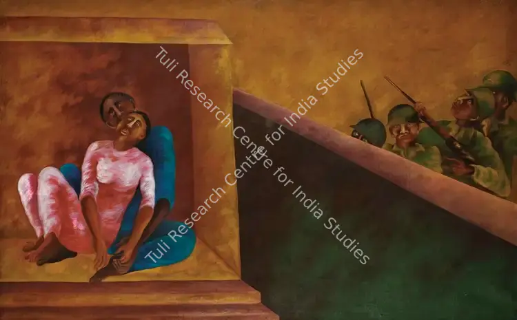 Caur, Arpana (Artist). Untitled. Oil on canvas, 1986 | Painting | FineArts | 00575208