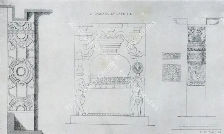 Unknown (Cartographer). Nasik - Dagaba in Cave III. n.d. | Map, Marg, December 1955 | ArcHeritage | 00535988