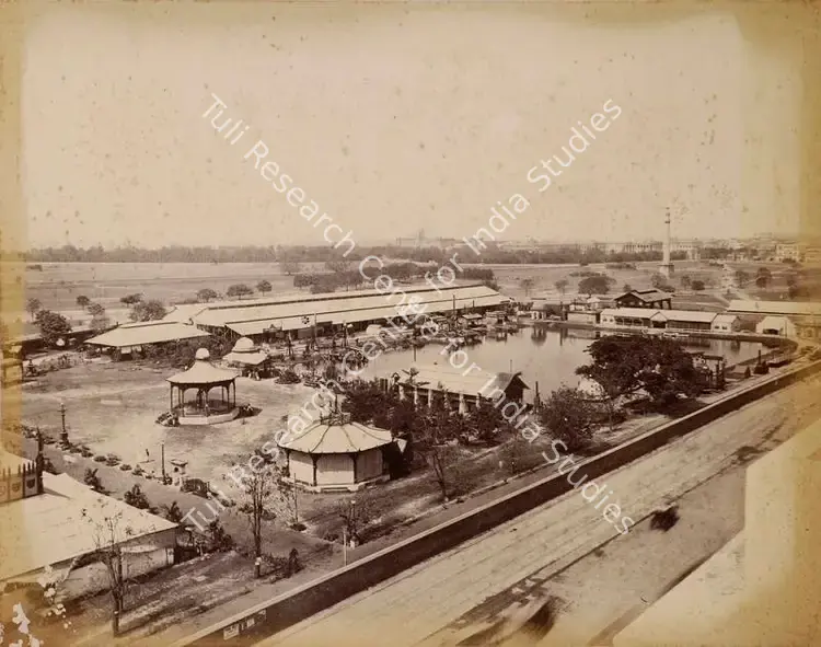 Narayan, Shew Shankar (Photographer), Birds eye View of the Machinery Shed and its Surroundings, 1883-1884 | Antiquarian Photograph | Photography | 00115313
