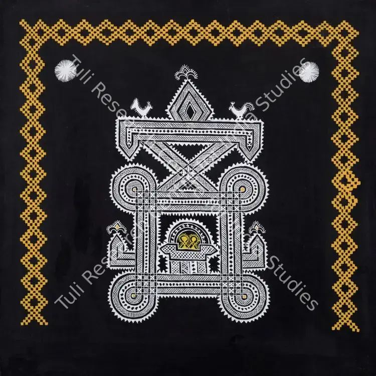 Gademane, Lakshmi (Artist). Untitled (Chittara Art). Acrylic on canvas, n.d. | Painting | FineArts | 00417270