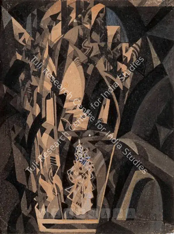 Roy, Prosanto (Artist). Untitled. Gouache and Watercolour on paper, 1956 | Painting | FineArts | 00755788