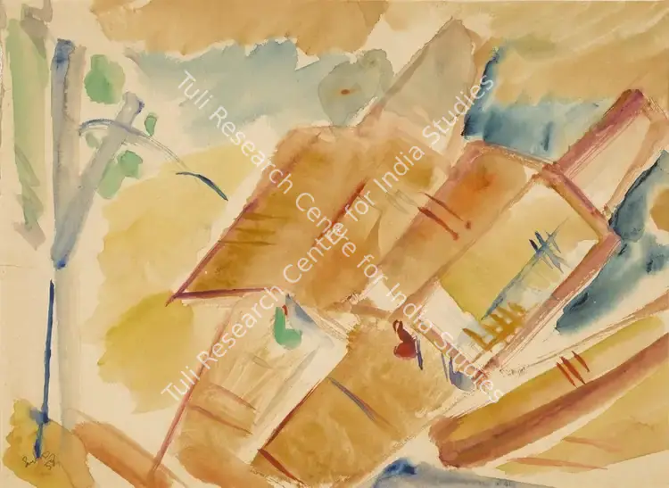 Chaudhuri, Sankho (Artist). Untitled. Watercolour on paper, 1958 | Painting | FineArts | 00604827