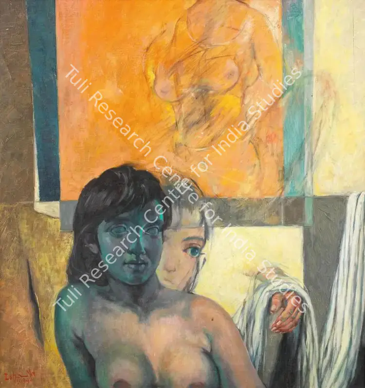 Mahammad, Isha (Artist). The Golden shadow. Oil on canvas, 1994 | Painting | FineArts | 00417336