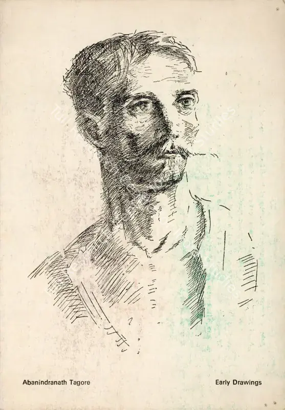 Tagore, Abanindranath (Artist). Exhibition of Early Drawings & Sketches of Abanindranath Tagore. 1991 | Solo Exhibition Invitation | FineArts | 00859987