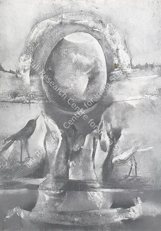 Adivrekar, Gopal S. (Artist). Call. Mixed media, 1985 | Drawing | FineArts | 00371244