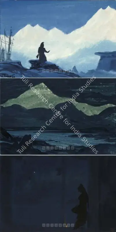 Sen, Bireshwar (Artist). May The Lokpalas Bless Thee. Watercolour on card, 1968 | Painting | FineArts | 00562502