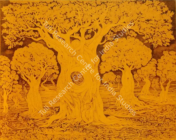 Sansanwal, Ompal (Artist). Untitled. Acrylic, pen and ink on canvas, 2014 | Painting | FineArts | 00647202