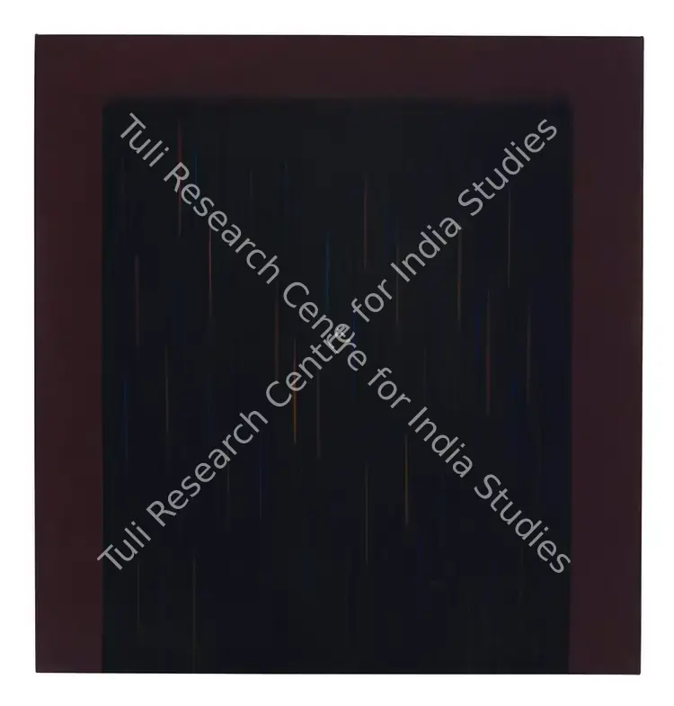 Bhavsar, Natvar (Artist). Ankoor I. Dry pigments with oil and acrylic on canvas, 1998 | Painting | FineArts | 00353684