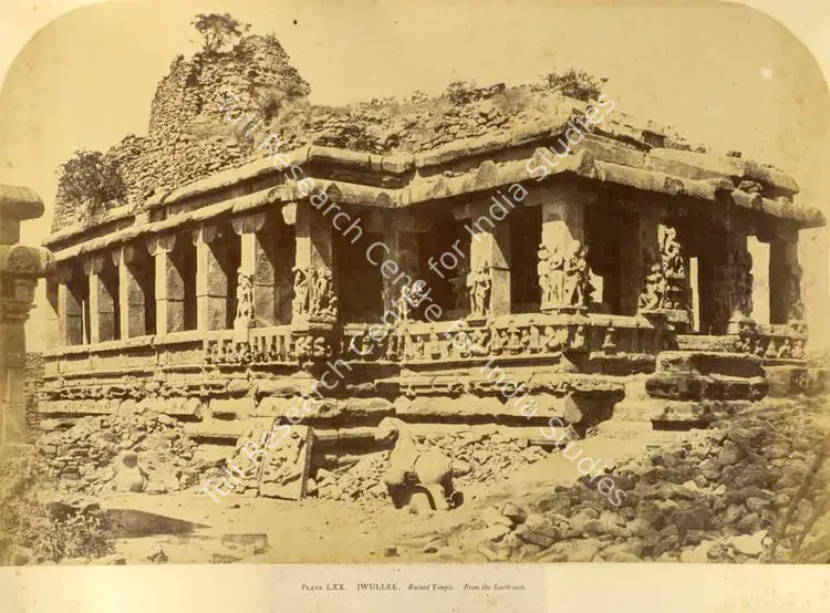Biggs, Colonel Thomas (Photographer), Iwullee. Ruined Temple. From the South-east, c.1855 | Antiquarian Photograph | Photography | 00115968