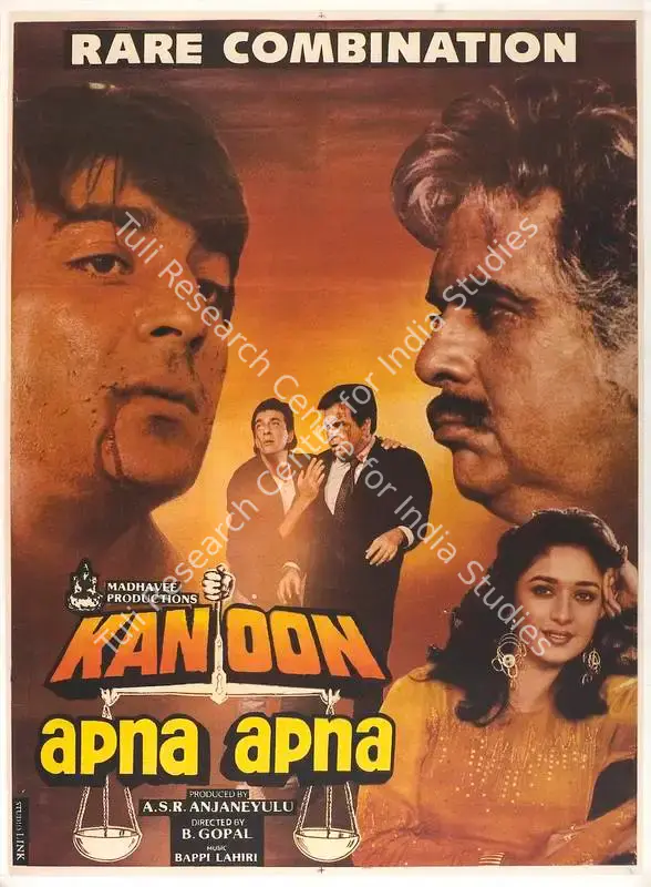 Anjaneyulu, A. S. R. (Producer), Kanoon Apna Apna, 1989 | Full Sheet Poster | CinemaEducation | 00767511