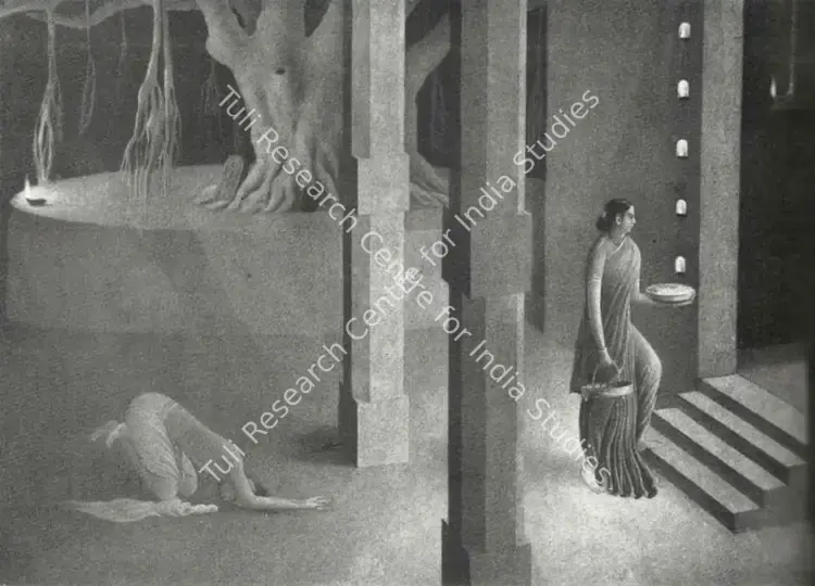Venkatappa (Artist). Mahashivaratri. n.d. | Lalit Kala Contemporary, June 1962 | Painting | FineArts | 00534342