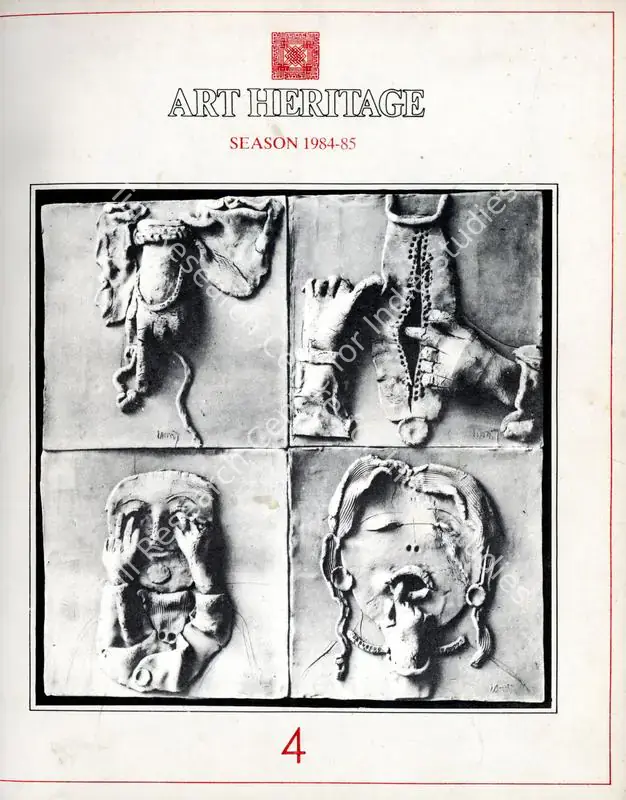 Alkazi, Ebrahim (Editor). Art Heritage 4 - Season 1984-85. Season 8. New Delhi: Art Heritage, 1984-1985 | Journal | FineArts | 00842125