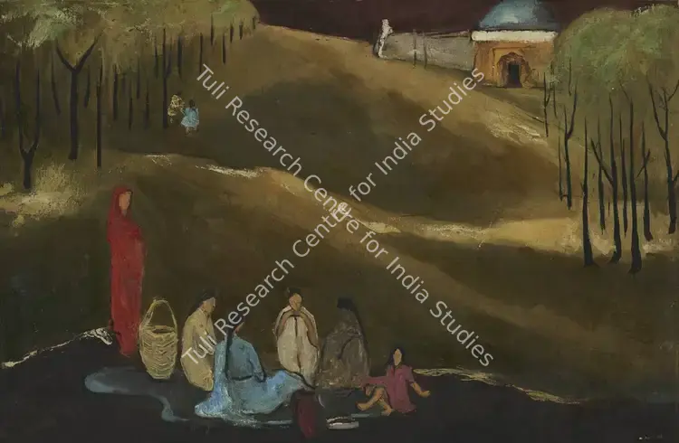 Singh, Paramjit (Artist). Untitled. Oil on canvas, c.1960 | Painting | FineArts | 00338929