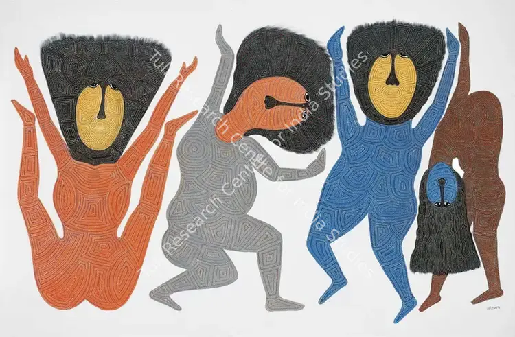 Tekam, Narmada (Artist). Devi Mata Ka Naach. Acrylic on canvas, 2006 | Painting | EconomicsArt | 00869982
