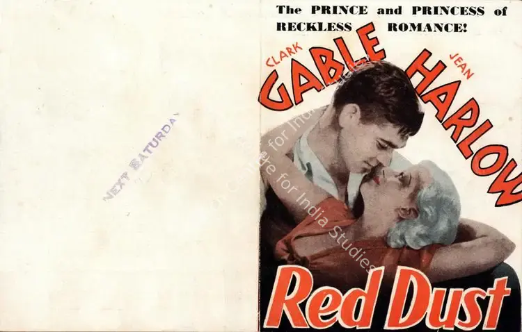 Stromberg, Hunt (Producer), Red Dust, 1932 | Handbill | CinemaEducation | 00761007