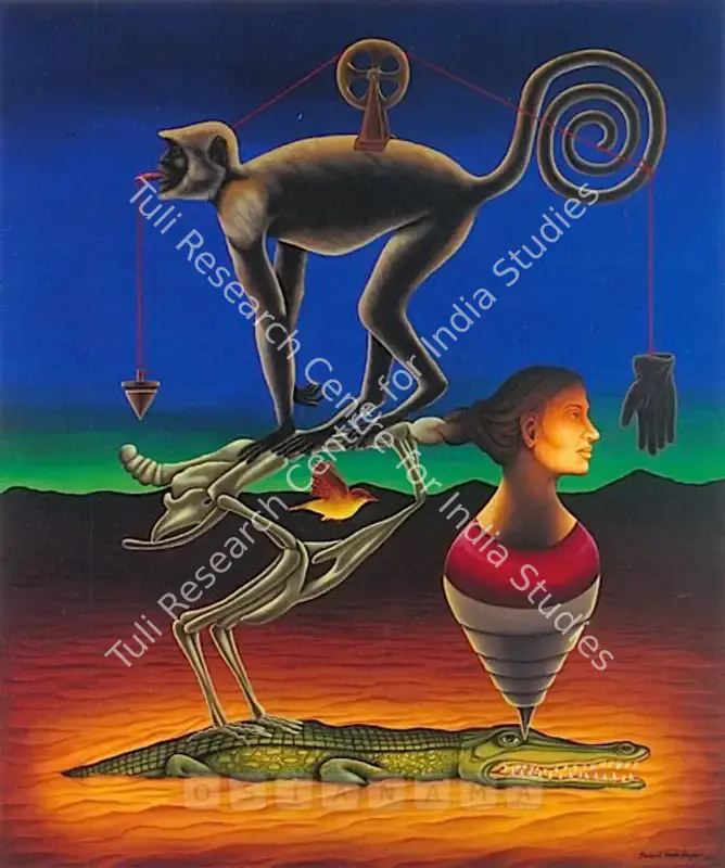 Mamadapur, Suneel (Artist). True Lies. Acrylic on canvas, 2006 | Painting | FineArts | 00576642