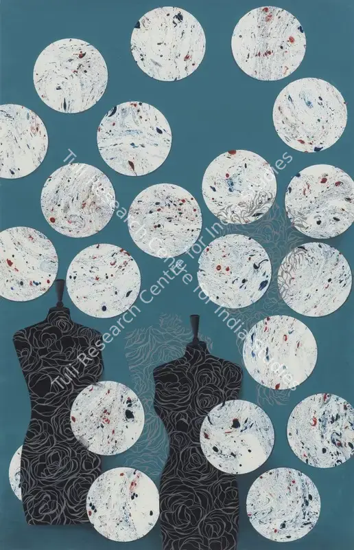 Durrani, Ayesha (Artist). Salvation. Marbling, gouache on handmade paper, n.d. | Painting | EconomicsArt | 00871904