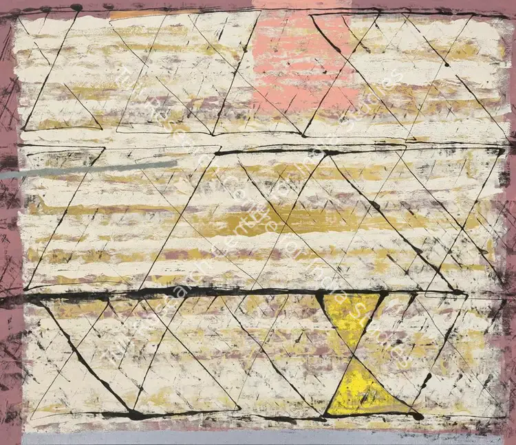 Harshavardhana, S. (Artist). Untitled. Mixed media on canvas, 2005 | Painting | EconomicsArt | 00869806
