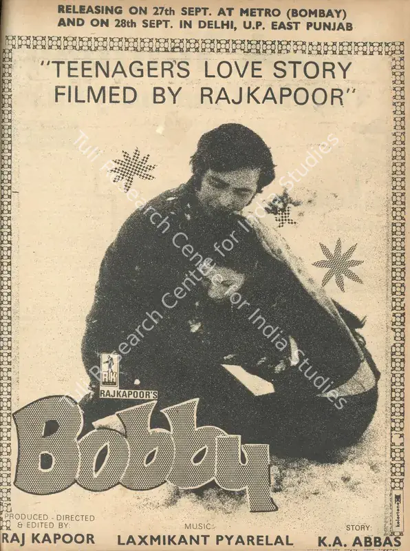 Kapoor, Raj (Producer), Bobby, 1973 | Advertisement