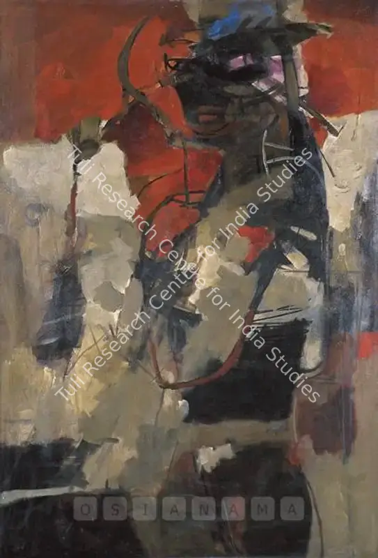 Mazumdar, Chittrovanu (Artist). Kali. Oil on canvas, c.1993 | Painting | FineArts | 00600832