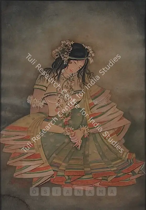 Ukil, Ranada (Artist). Spring Bride (Basanta Badhu). Watercolour and wash on paper, 1926 | Painting | FineArts | 00757190